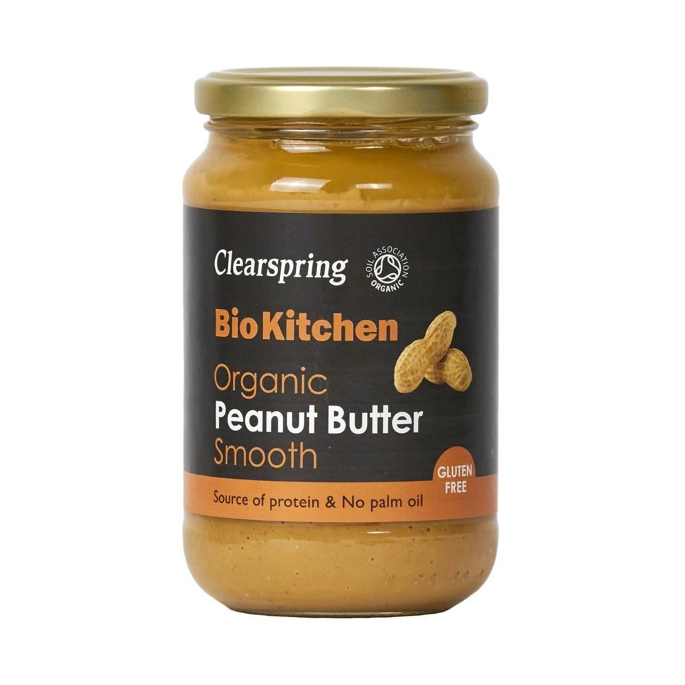 Clearspring Bio Kitchen Organic Peanut Butter Smooth 350g - 2 Pack