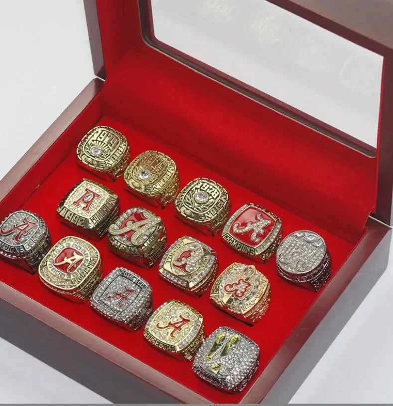14 Alabama Crimson Roll Tide National American Football Championship Ring Set - Image 3 of 4