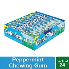 Center Fresh, Xtra Peppermint Flavour, Chewing Gum Stick 20g- Pack of 24