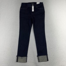 White House Black Market Women's Blue Mid Rise Skinny Ankle Jeans 4 28x27 NWT