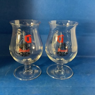 Duvel beer tulip Glass Flames & Arrow New from Belgium Lot 2