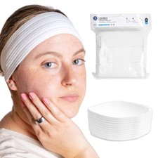 BodyMed Disposable Medical  Spa Headbands - 48 Count, Easy Closure for One-Time