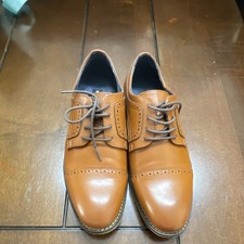 Bruno Marc Brown Oxford Lace Up Cap Toe Brogue Comfort Men's Dress Shoes Size 6