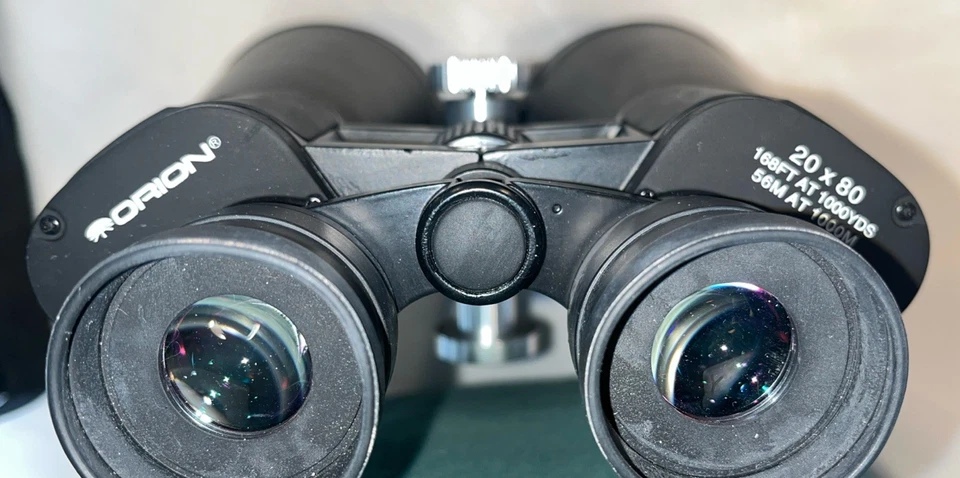 Orion Astronomical Binoculars 20x80mm With Carrying Case Black Tripod Mount - Image 4 of 4