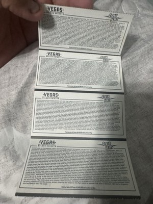4x 2020 VEGAS GOLDEN KNIGHTS NHL Promo Night Miracle On Ice Tickets Super Rare