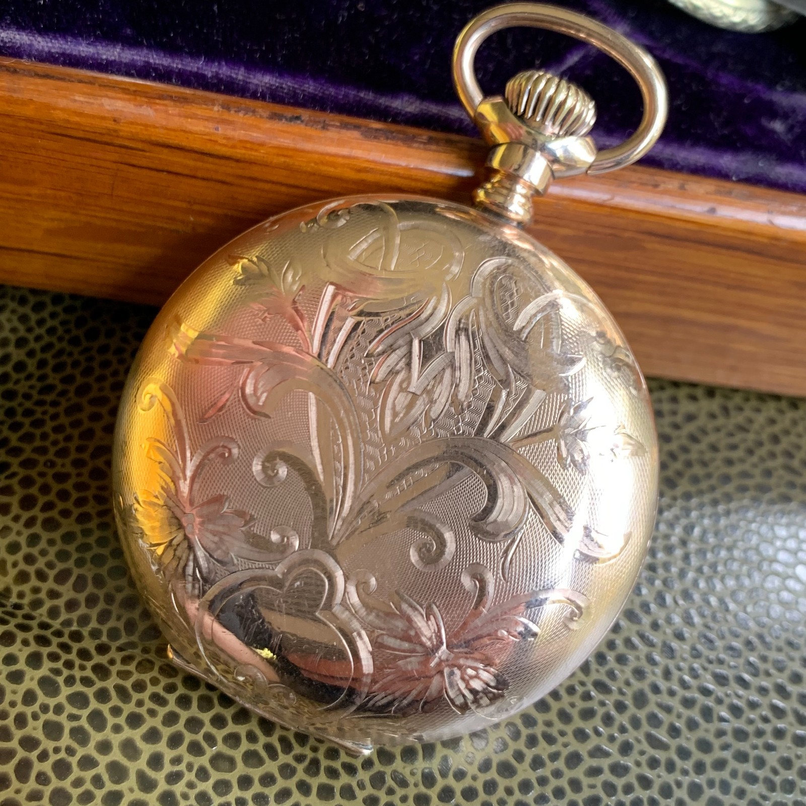 1905 Elgin Grade 348 18S 21 Jewels Railroad Fancy Dial Hunter Pocket Watch