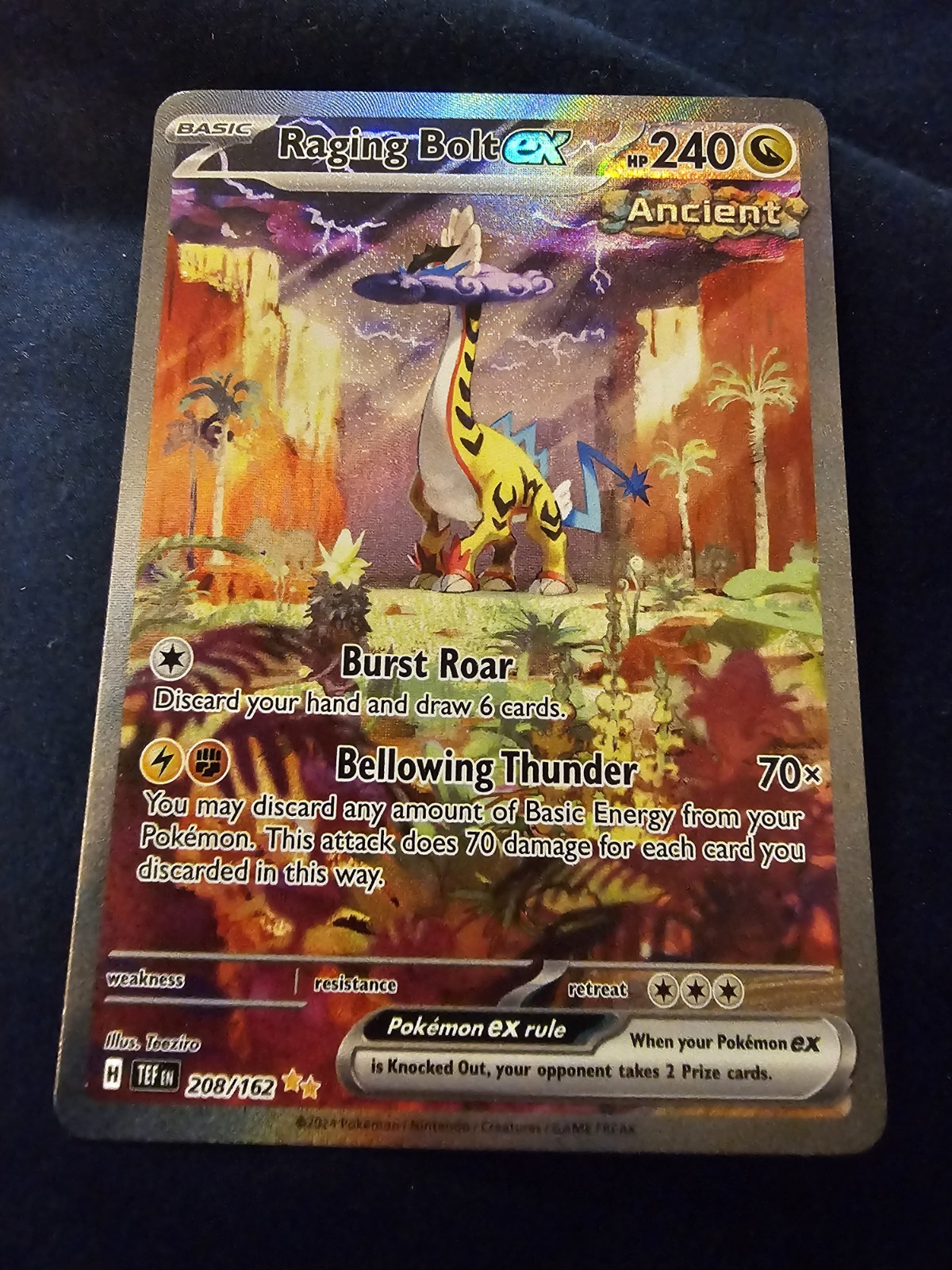 Raging Bolt ex 208/162 SV05: Temporal Forces Holo
