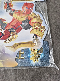 LEGO Bionicle Tahu Master Retail Store Display G2 Cardboard Hanger New Plastic