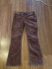 Suki Surplus Y2K Silver Jeans Corduroy Brown Bootcut Flap Pocket Pants 30x30