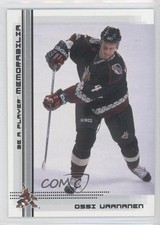 2000-01 ITG Be A Player Memorabilia Ossi Vaananen #484 0a1