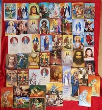 LOT of 50   Christian CATHOLIC Holy Pictures Size 4 X 2 Inches  New Lot M1 