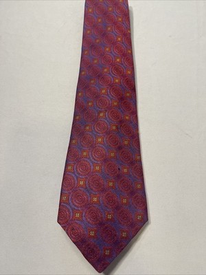 Robert Talbott for Nordstrom 100% Silk Tie Geometric Pattern Best Of Class