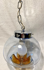 Lampadario a sospensione in vetro di Murano stile Mazzega anni ‘70 Modernariato