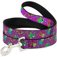 Dog Leash Flying Owls W/Leaves Purple/Multi Color (Us Import)