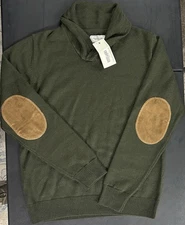 Frank & Oak Men’s Size Medium Wool Blend Sweater Elbow Patches New Tags