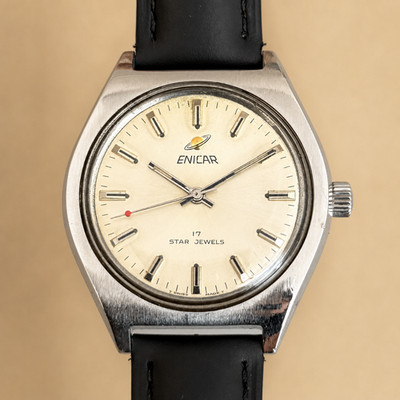Enicar Ocean Pearl AR160 17J Manual Wind Men s Watch Swiss Vintage