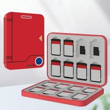 16 In 1 Switch Game Card Case Magnetic Storage Cartridge Holder Red