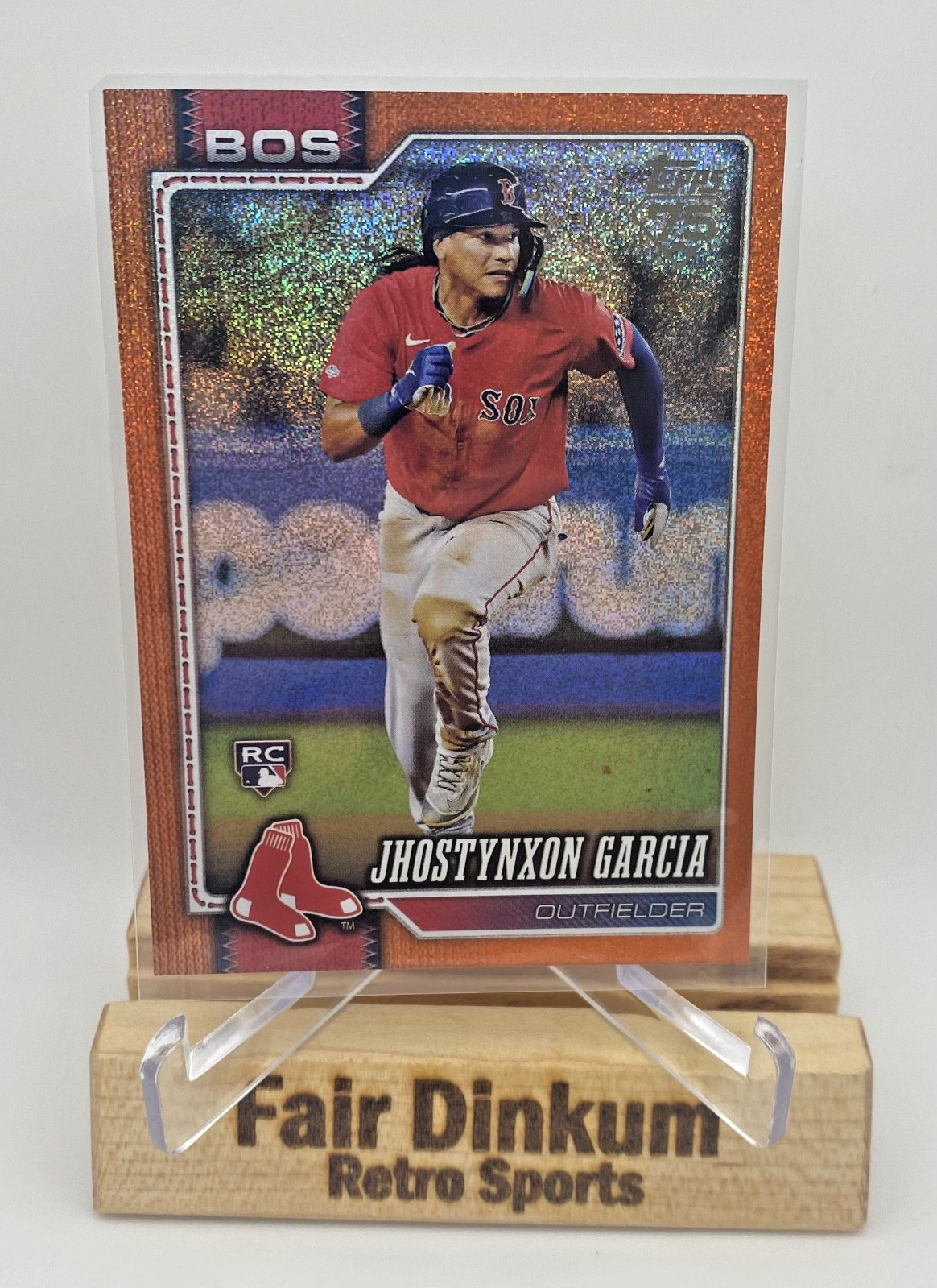 2026 Topps Series 1 Jhostynxon Garcia #316 Orange Sand Glitter Red Sox /25 RC