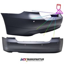 NEU & LACKIERT BMW 3er E90 Limousine Heck Stoßstange hinten für PDC Bj.05-09/08