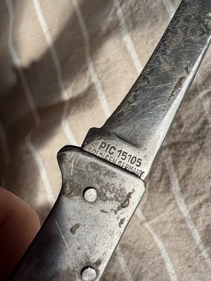 Vintage Solingen Germany Pocket Knife All Metal Utility Knife