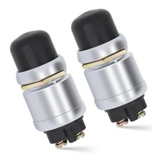 Engine Start Push Button Momentary Start Switch, 12V 50A Waterproof 2 PCS
