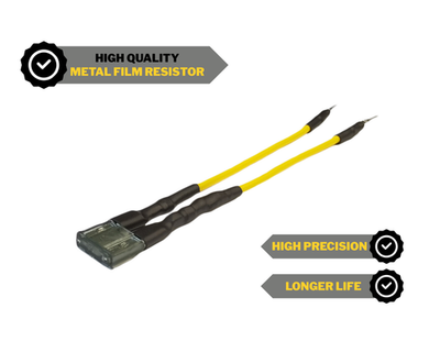Resistenza Carbon Film 0.25W Resistenza 0.25 Ohm 0.25W Con Fusibile 2A - Per Diagnostica Airbag SRS, Fatta A Mano In UK Resistenza 0.25 Ohm 2A