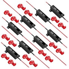 pcs 50w 6ohm Load Resistors Led Turn Signals - Resistors For Led Lights 8 Black