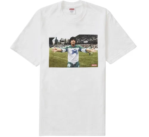 T SHIRT BLANC HOMME SUPREME MARADONA SS24 TAILLE M NEUF