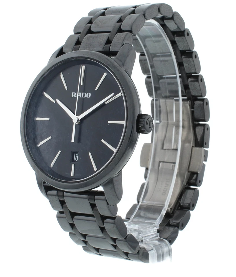 Reloj para hombre Rado DiaMaster cuarzo 40 mm cerámica esfera negra R14066182 Foto 3 de 4