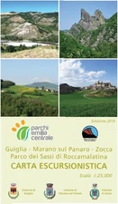 Carta escursionistica Guiglia, Marano sul Panaro, Zocca. Parco dei Sassi d (Map)