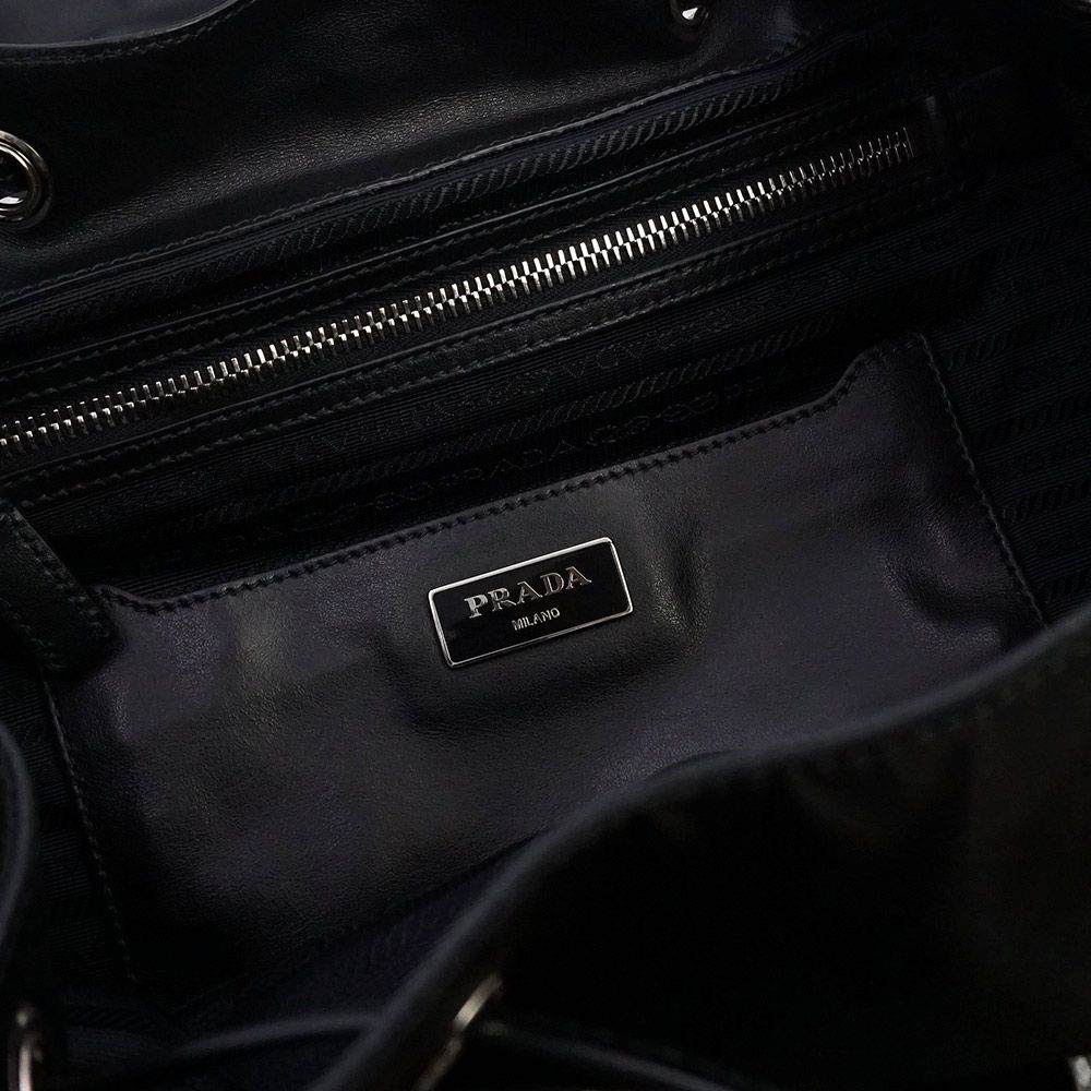 Authentic PRADA Tessuto Nylon Medium Backpack Sna… - image 11