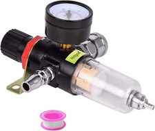 Hotgod 1/4" BSP Air Filter Regulator Compressor Moisture Trap Oil Water for and