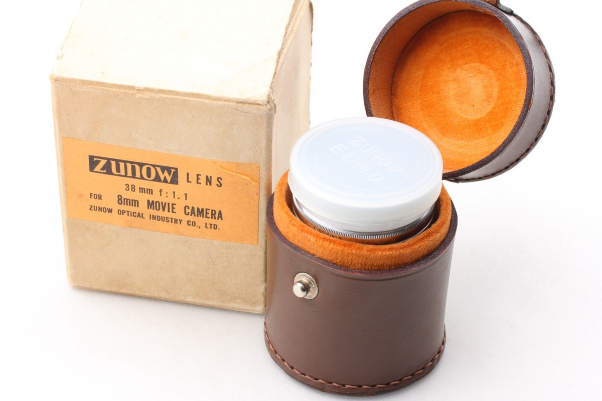ZUNOW-ELMO Cine 1:1.1 f=38mm D マウント 美品 VARY RARE 【TOP MINT】 Zunow Opt. ELMO Cine 38mm f/1.1 8mm