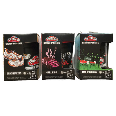 Play Doh Grown Up Scents Lot Of 3 Lawn Dad Sneakers Grill King