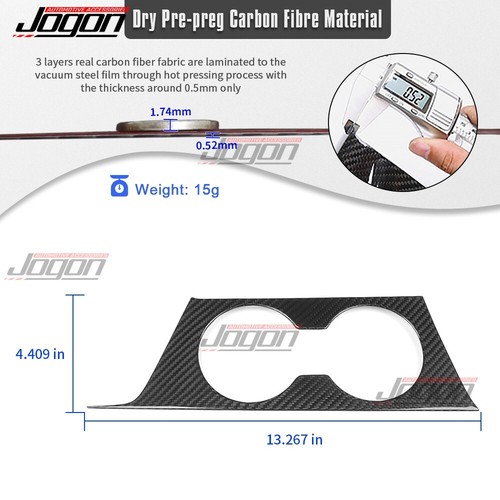Carbon For Genesis G70 Prestige 2019-2025 Interior Gear Shift Cup Holder Cover - Picture 2 of 9