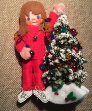 Someone Special Handmade Stuffed Felt Holiday Figurine Ornament