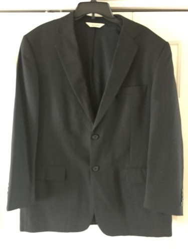 Pronto Uomo 40R 46W Black 100% Suit Sports Jacket Coat - Picture 2 of 12