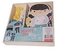 2019 Horizon Group Wooden Lacing Shapes - 2 Characters 5 Outfits Mix-n-match 
