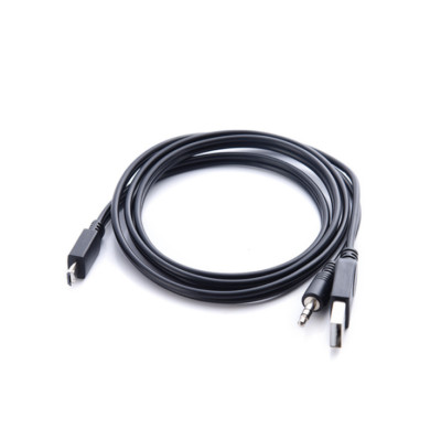 5pcs Audio data cable micro 5p card reader speaker 3-in-1 plug charging lines