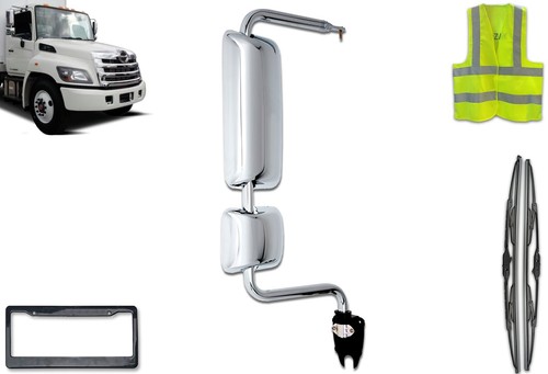 Hino 238 258 268 338 2008-2021 Door Mirror Assembly Chrome Right Passenger Side - Bild 2 von 7