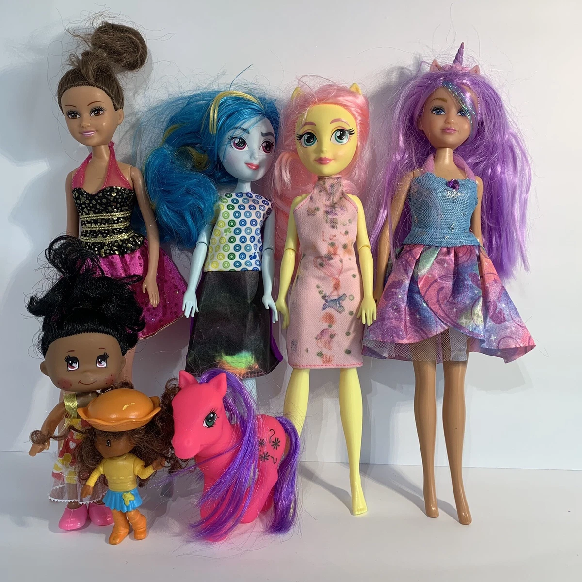 My Little Pony Equestria Girls Dolls Lot Of 7 With Extra