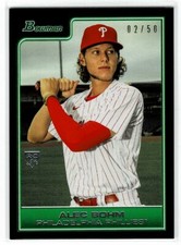 2021 BOWMAN THROUGH THE YEARS VARIATION ALEX BOHM RC 02/50 PHILADELPHIA PHILLIES