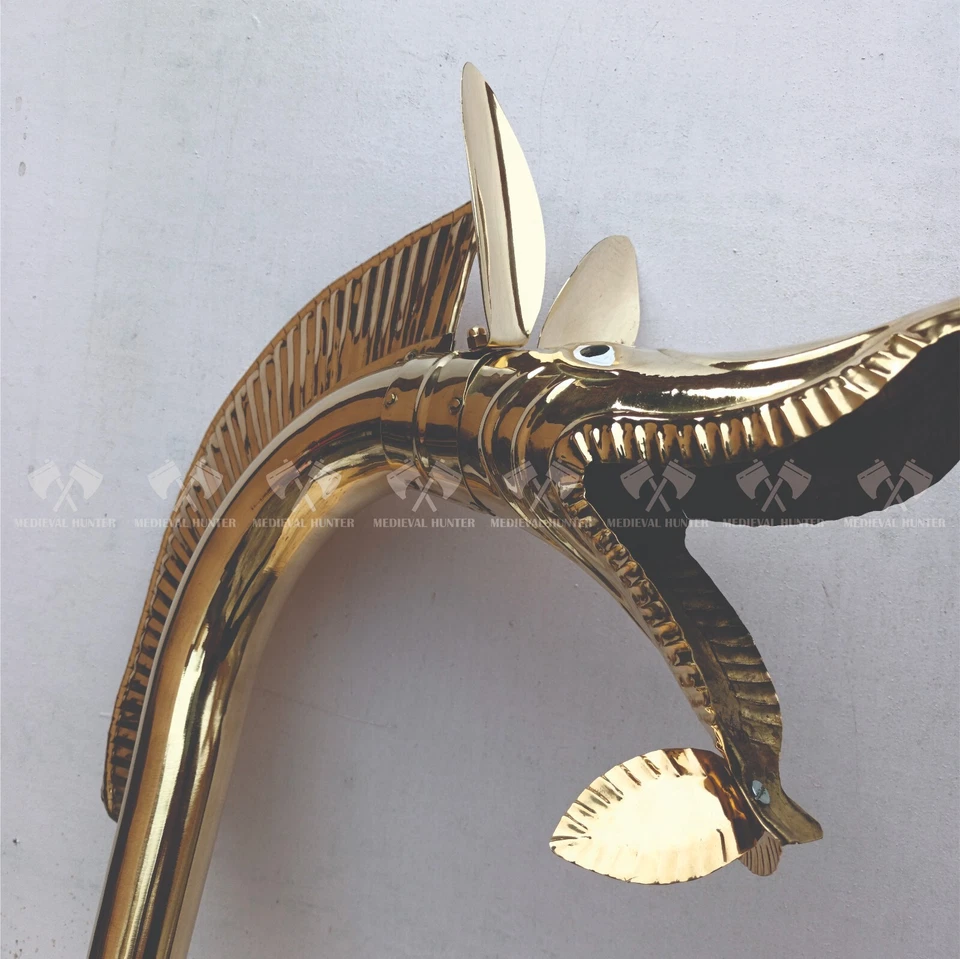 Carnyx of Tingtinac Celtic Brass War Functional Trumpet Horn Halloween - Bild 2 von 4