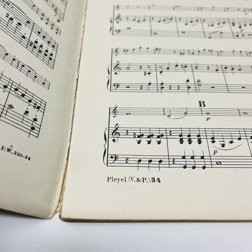 1908 Pleyel 6 Petits Duos Violonet Piano Edition Wood #62 Song Sheet Music Book - Picture 3 of 12