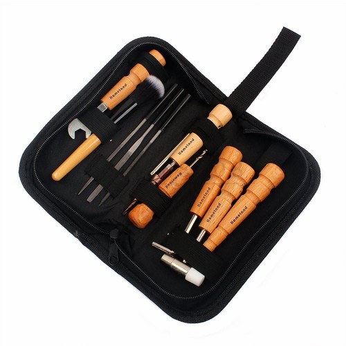 11PCS Guitar Care Tool Full Set Repair Maintenance Tech Kit Tool Bag - 第 2/5 張圖片