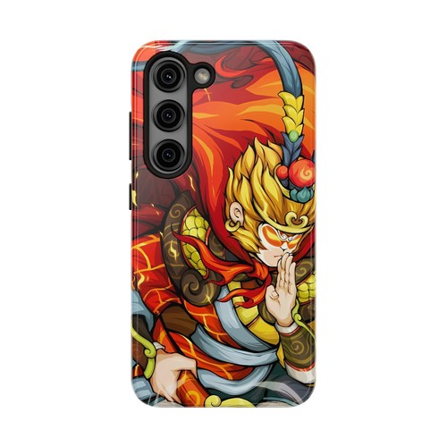 Monkey King Cartoon Tough Phone Case, Extra Layer Protection, iPhone Samsung - Picture 34 of 36