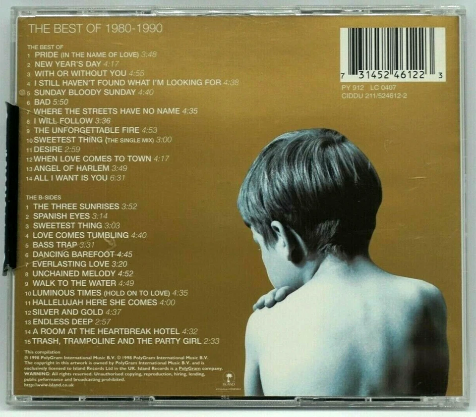 U2 - The Best Of 1980-1990 2CD Album (SPECIAL EDITION + B Sides) - HTF - Image 2 of 4