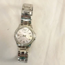 Women's Timex Crystal Accented Silver Tone Dress Bracelet Watch