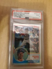 2018 MOOKIE BETTS TOPPS CHROME #83T-4 PSA 9 MINT 1983 TOPPS  Boston Red Sox  LA 