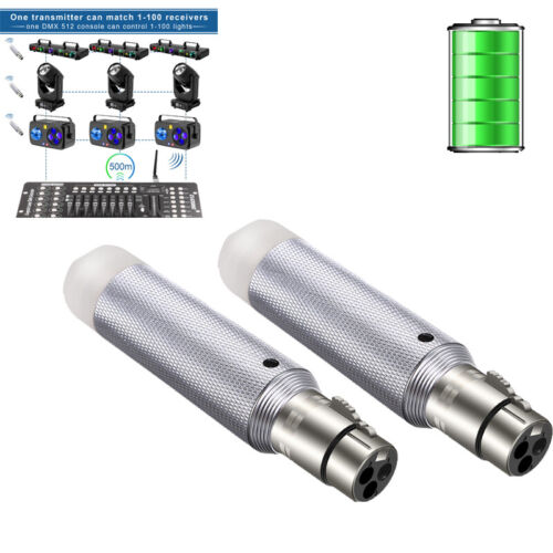 2.4G Wireless DMX512 Transmitter Rechargeable Stage DJ Light Receiver - Picture 11 of 24